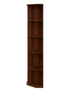 LZ 5 - 3 kancelářská skříň, rohová, levá, 1822x360x400, ořech královský